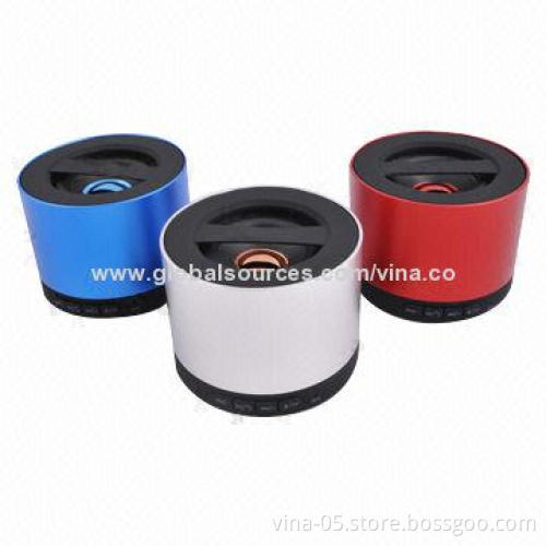 Mini Multifunction Bluetooth Speakers with Microphone Handsfree Function, Metal Sense Design